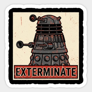 Exterminate - Dalek - Dr Who Sticker